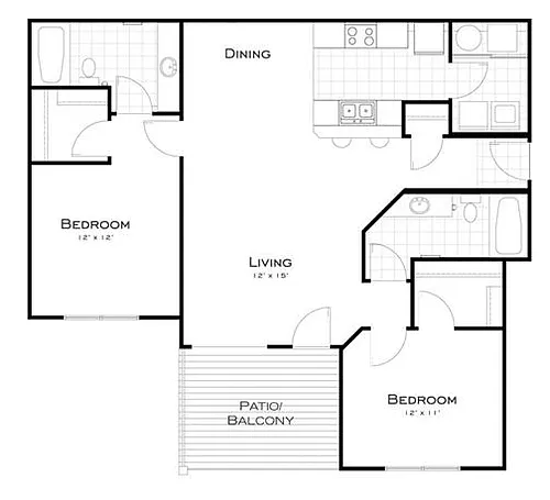 Floor plan Ann Arbor/Flat