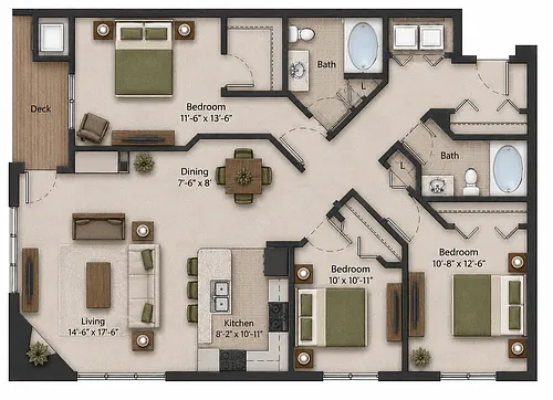 Floor plan Tamarack A