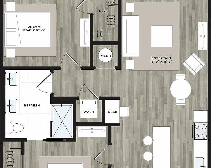 JB1 floor plan Queens Wedgewood Houston