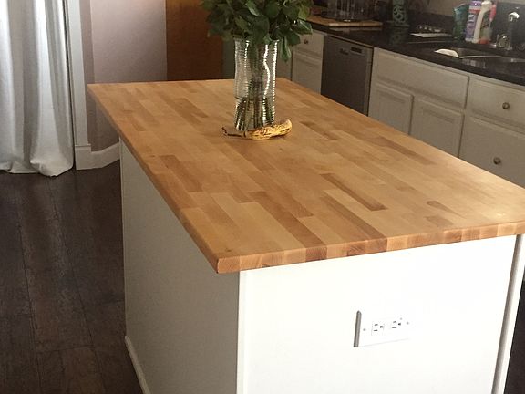 Butcher block island