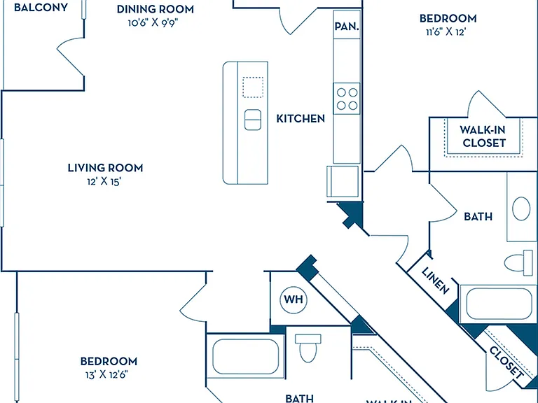 2 Bedroom | 2 Bath | 1265 SF | Renovated 2 Bedroom | 2 Bath | 1265 SF | Renovated