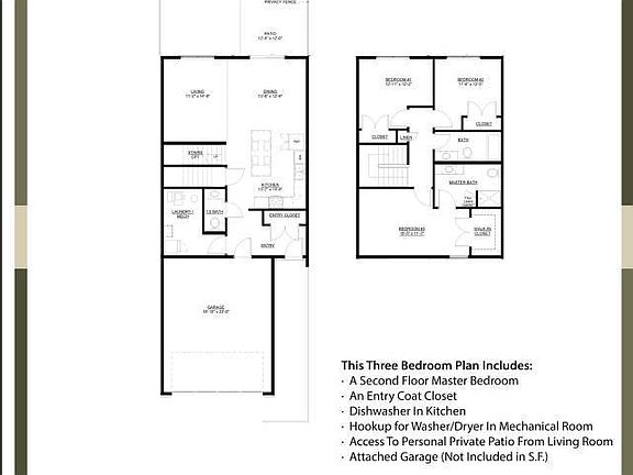 Middle Units Floor Plan