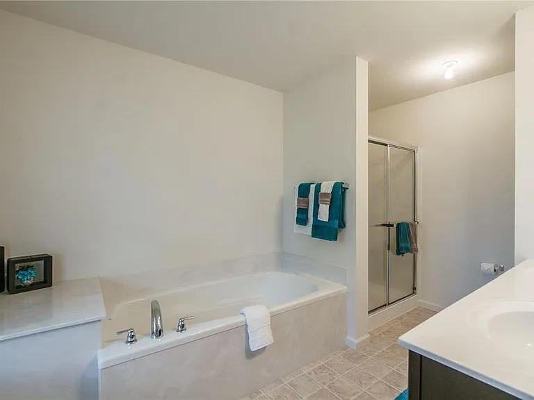 Deep Soaking Tub & Large Shower