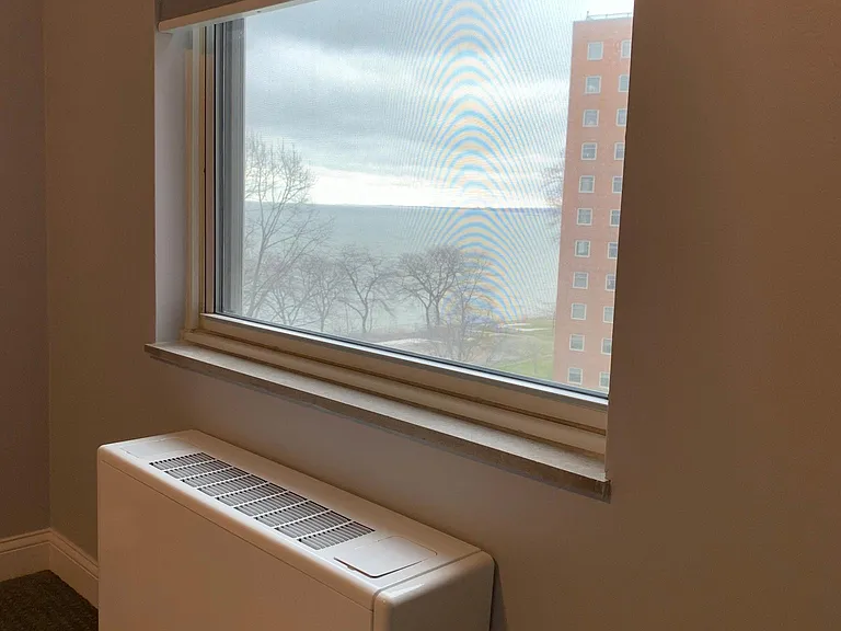 View of Lake Erie from bedroom.