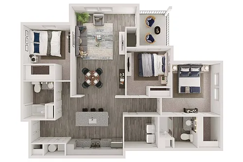 Floor plan 3 Bedroom