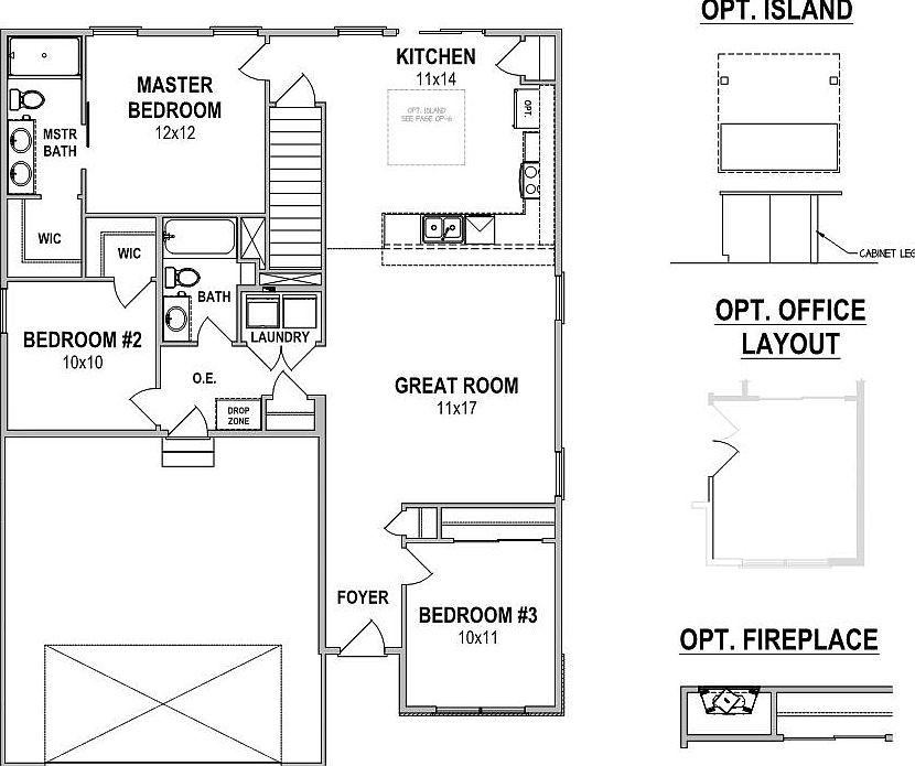 501 11th ave - Holly 602 - Standard Layout Options - Example