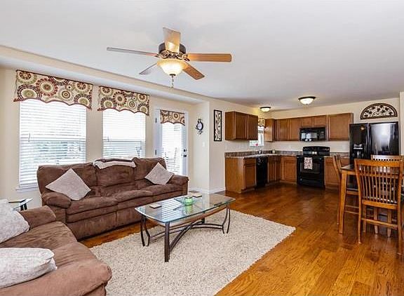 Living Room and Eat In Kitchen