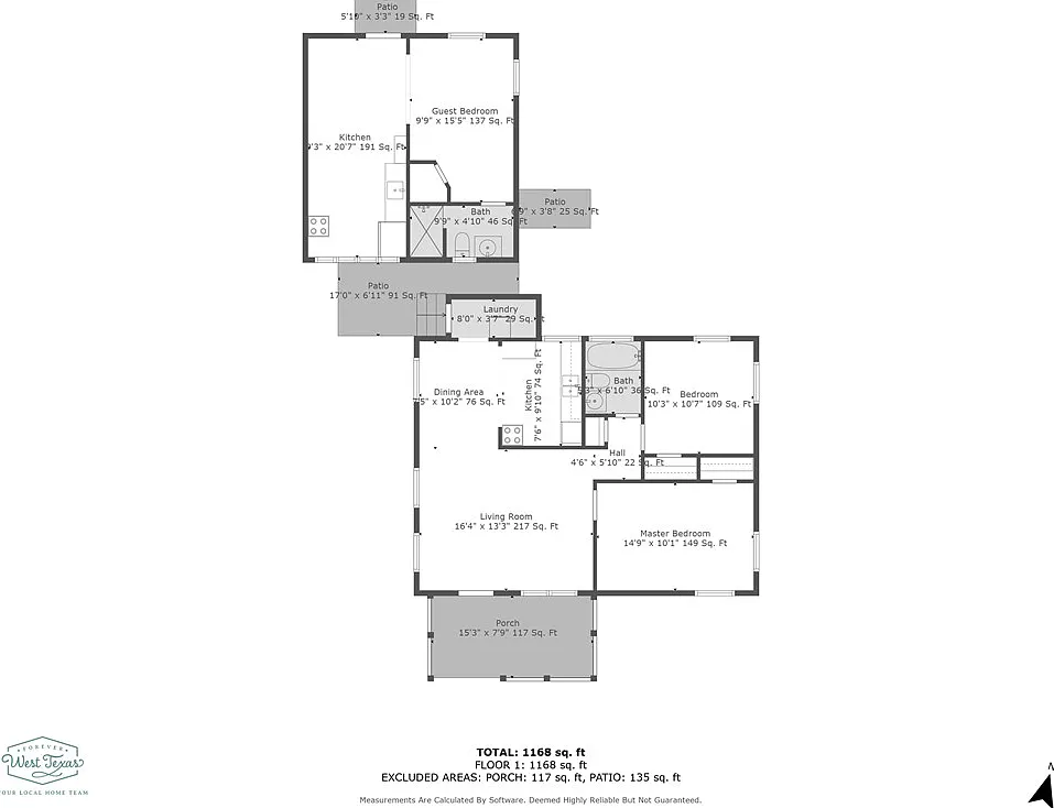 2 bed, 1.0 bath, 794 sqft, $1,100 — Photo 3