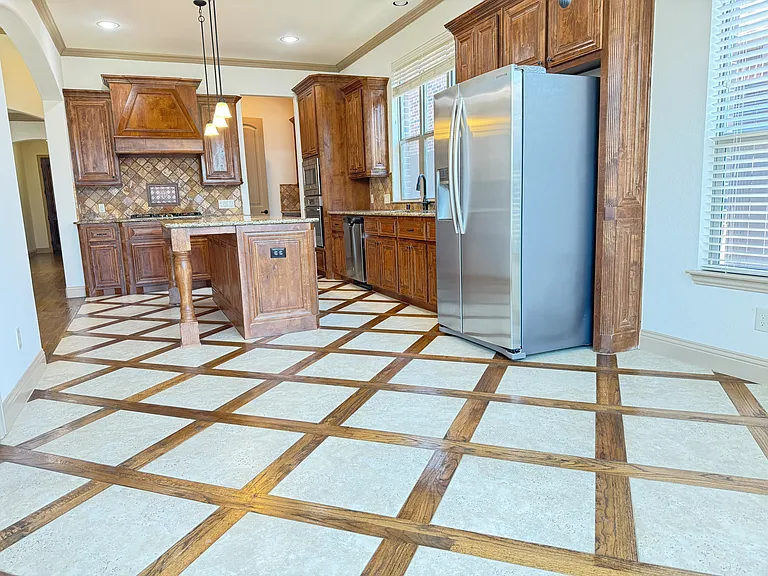another veiw of the kitchen from dining area