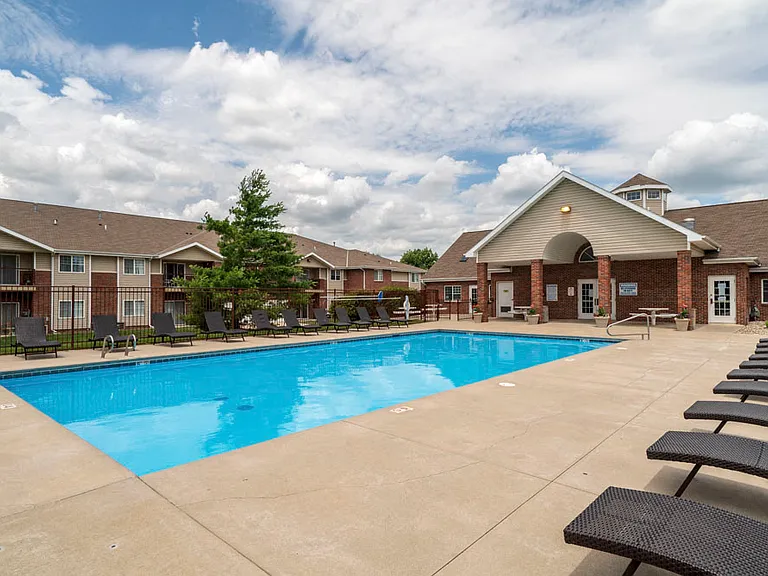 Our community features a sparkling pool and plenty of lounge seating, offering the perfect place to relax and enjoy sunny days.