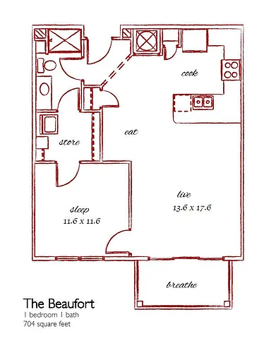 Floor plan Beaufort