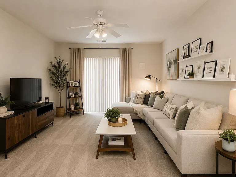 Classic Style Two Bedroom Living Room
