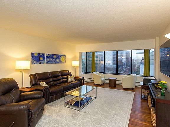 Living Room with Downtown Views