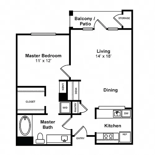 Floor plan San Mateo