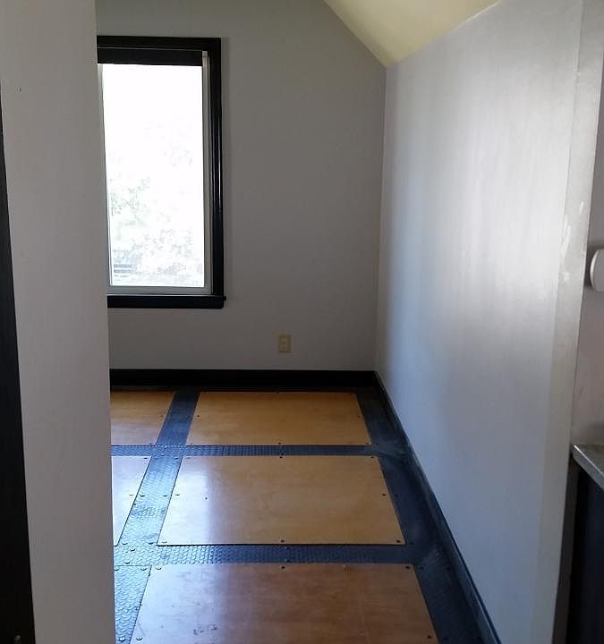 From kitchen into living room