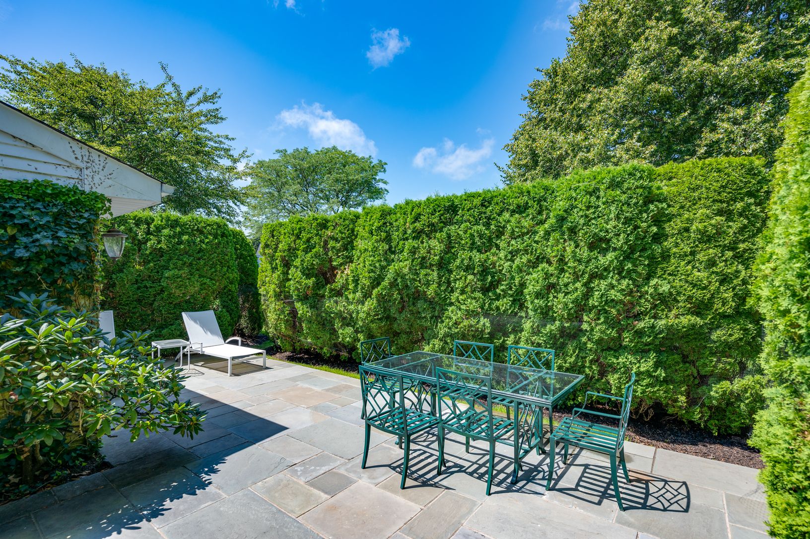 Private Backyard with Bluestone Patio