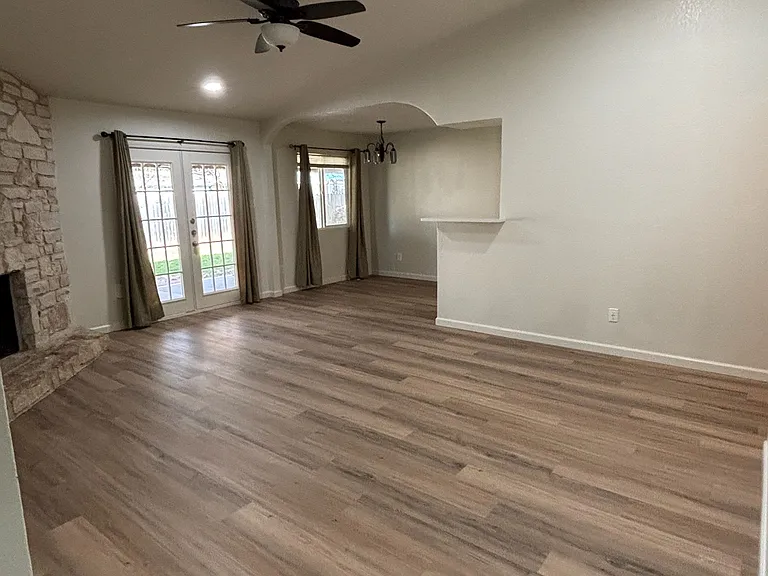 Living Room & Dining room from 2nd bathroom hallway