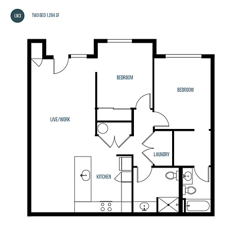 Floor plan Live/Work 3