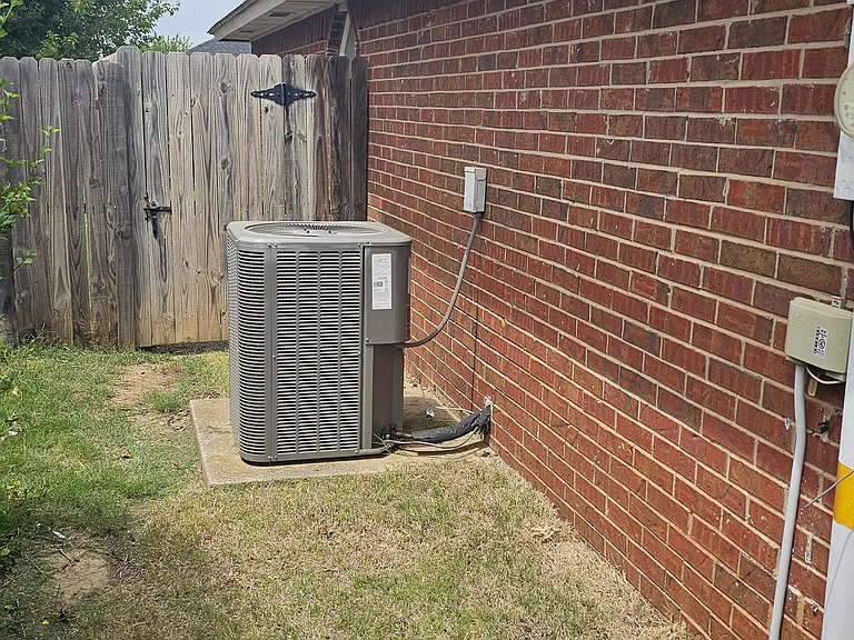 Air Conditioning unit with backyard gate