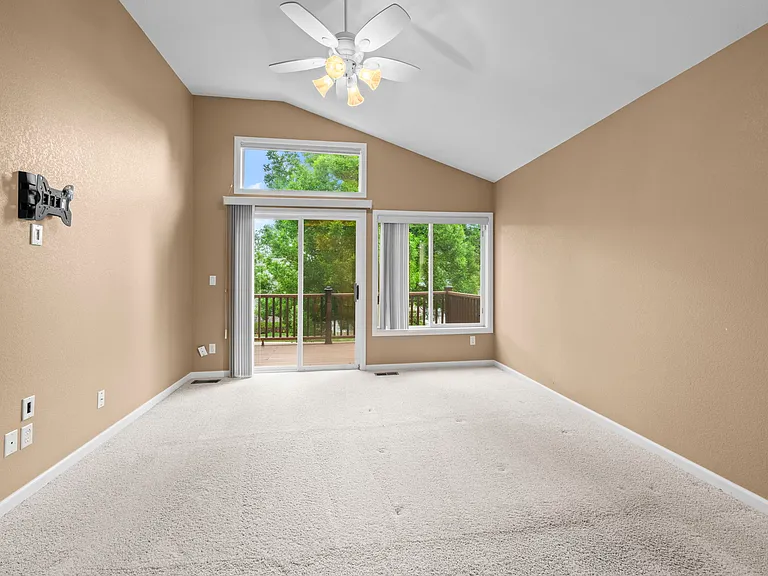Master BDRM with walkout to deck