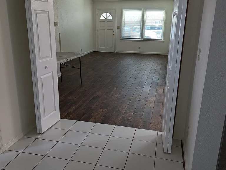 View towards front door