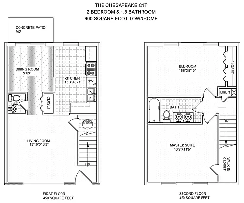 Floor plan The Chesapeake