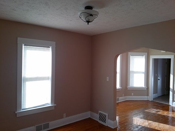 View of the front room, family room and entry to kitchen