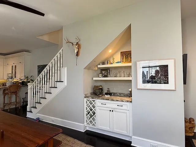 from downstairs dining area.
