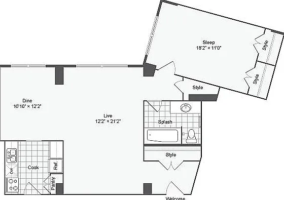 The Cumberland 2D Floorplan The Cumberland 2D Floorplan
