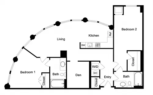 Floor plan Den BD01