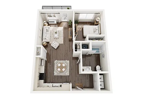 Floor plan B.2 TYPE A One Bedroom