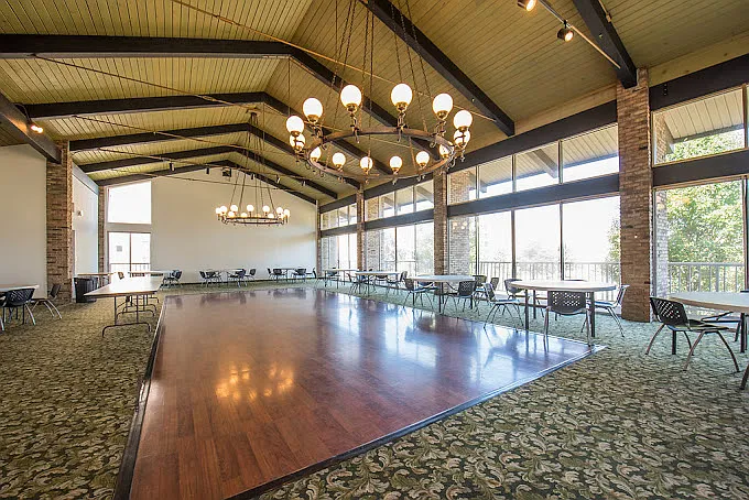 Ballroom for activities and available for rental