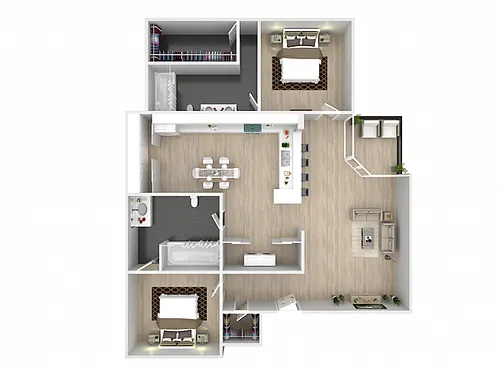 Floor plan 2X2
