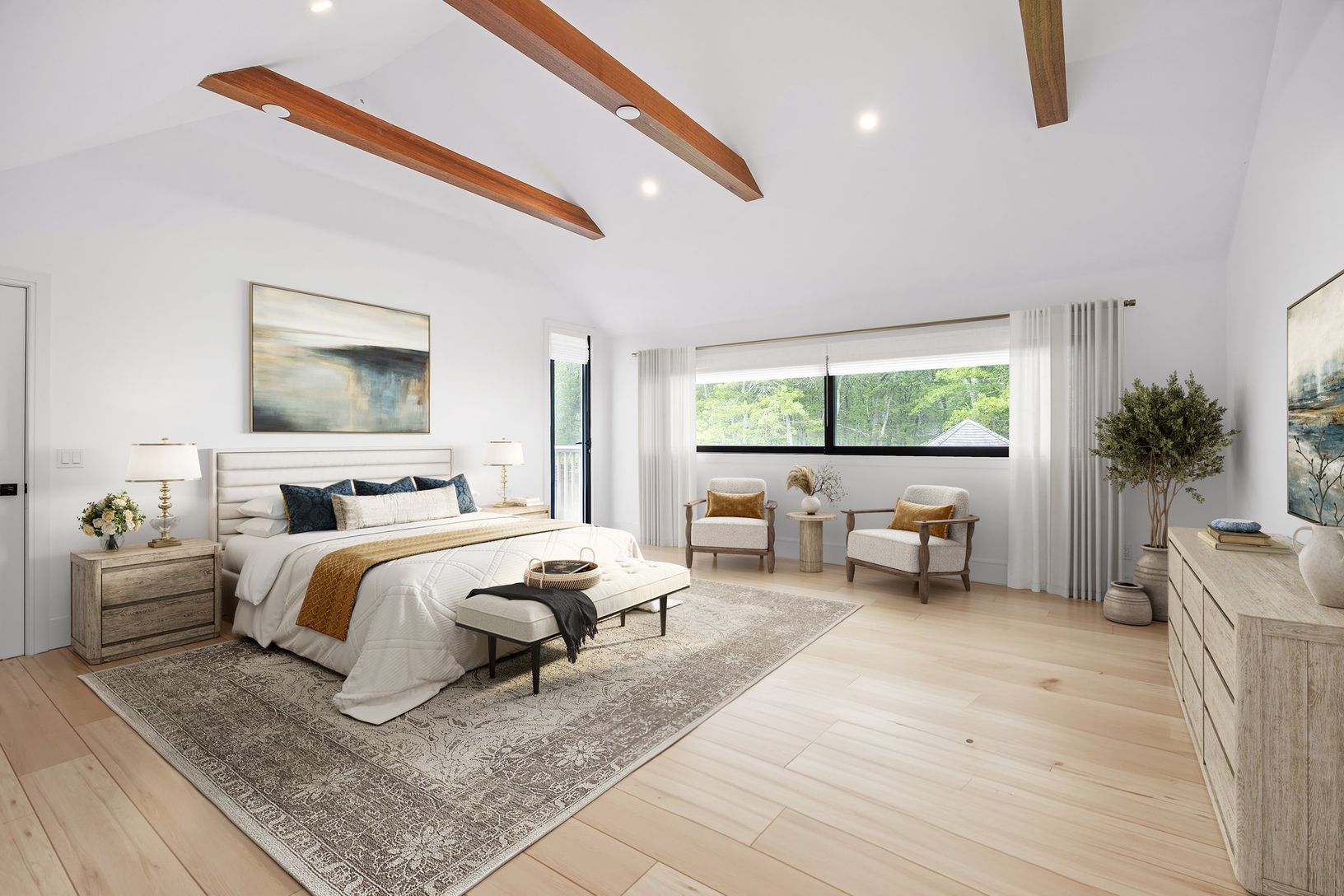  guest bedroom staged