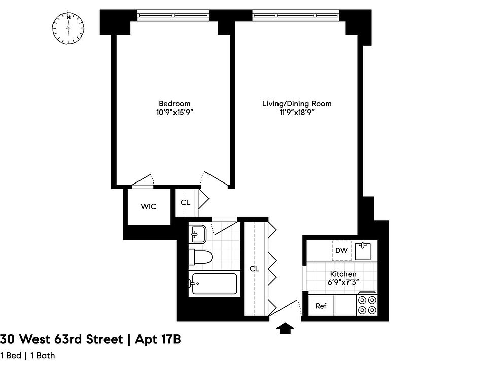 1st image of 30 W 63rd St APT 17B