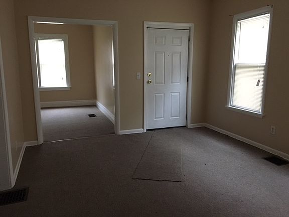 Entrance way and dining room