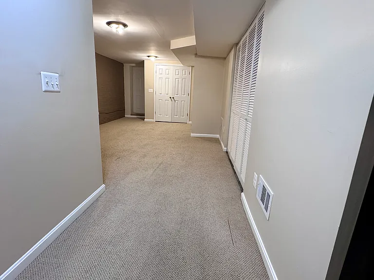 Family room facing back of building