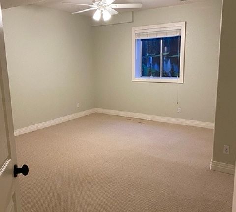 Spacious bedroom with natural light, 8 ft ceilings
