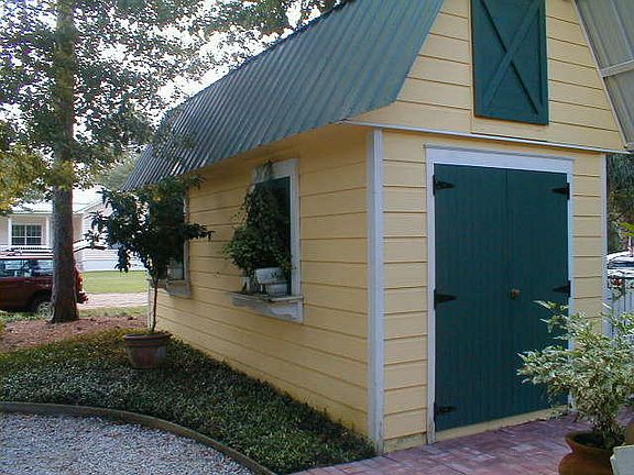 Handy workshop with storage.