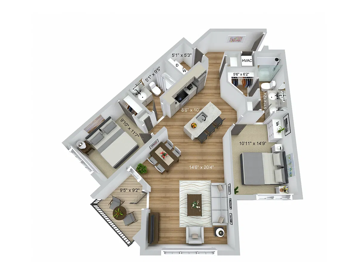 Floor plan Lyric 2.2