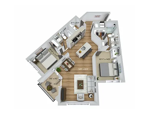 Floor plan Lyric 2.2