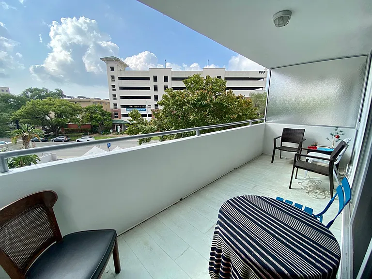 Large private balcony