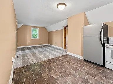 Photo of dining room looking into the freshly shampooed living room