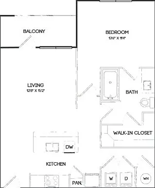 A2 | 1x1 | 727 sq ft A2 | 1x1 | 727 sq ft