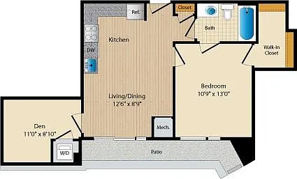 Floor plan Style C27 Den