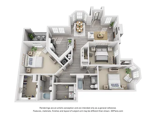 Floor plan The Bald Cypress Lower