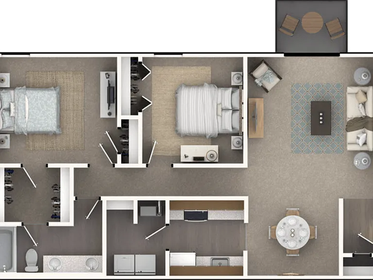 2 bedroom 2 bedroom