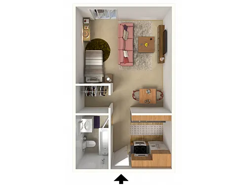 Floor plan Studio