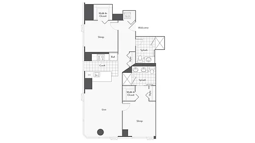 Floor plan 2B-1