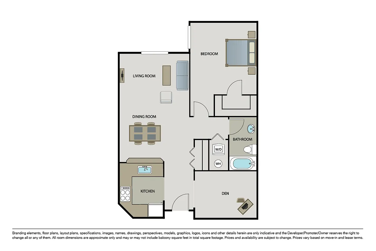 Floor plan Plan 1C Den